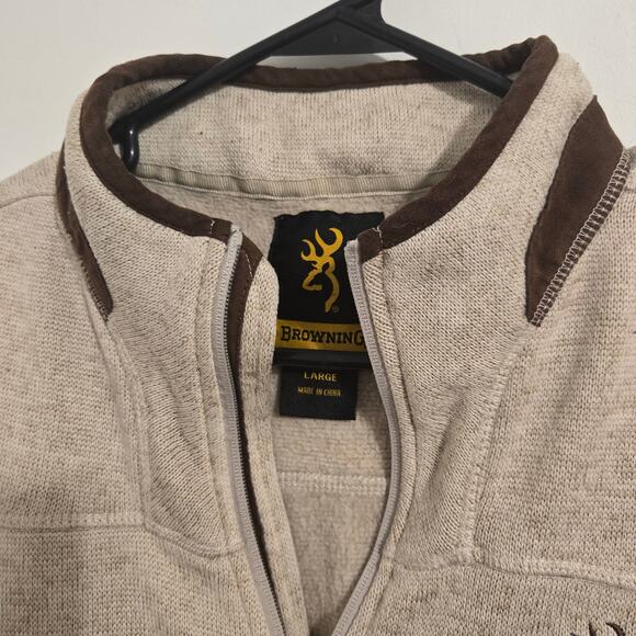 Browning Soft Shell Vest Tan Brown Full Zip Hunting Outdoor Hiking Size Large - Picture 7 of 8